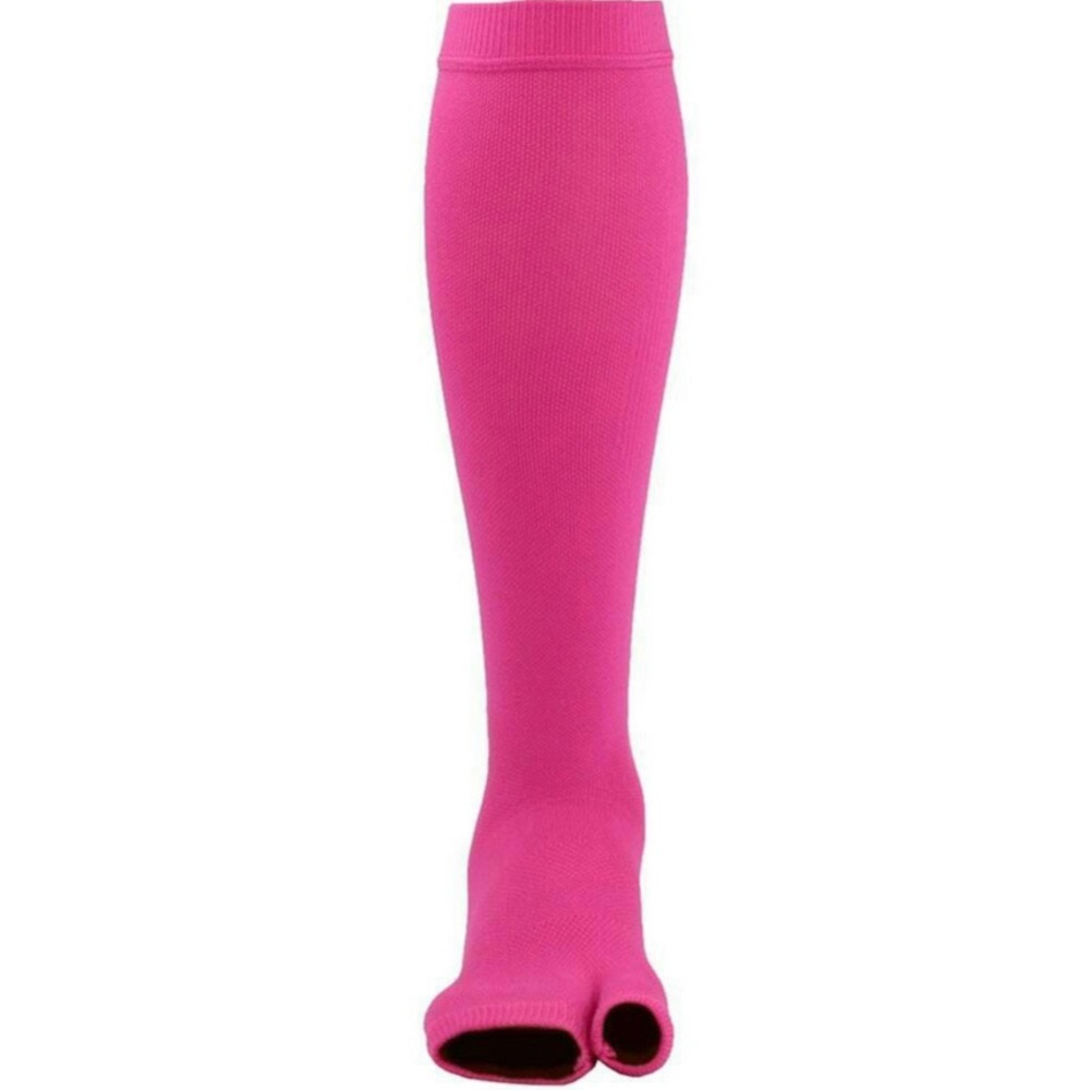 Compression Socks Pink Toeless